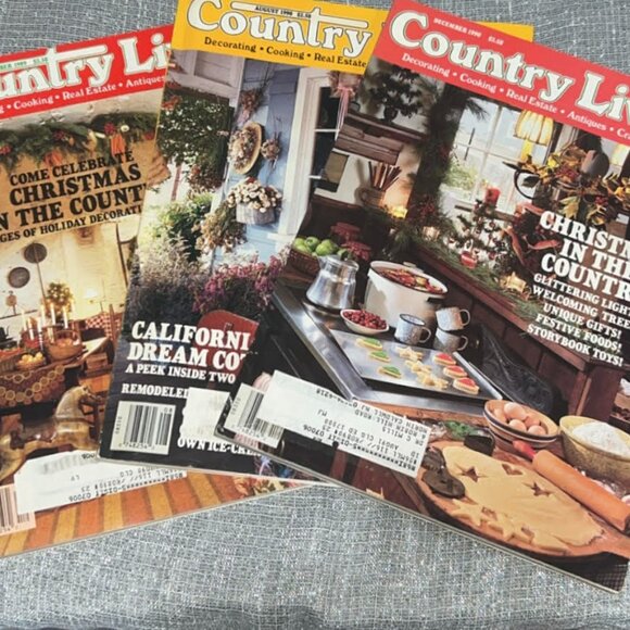 Great Condition! Country Living Magazines Collectables - Lot of 3 - Picture 5 of 8
